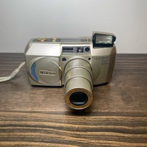 Nikon Lite Touch Zoom 130 ED QD AF 35mm Point &Shoot Film Camera W/ Battery